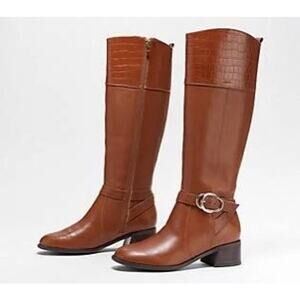 Marc Fisher Brown Heeled Boots